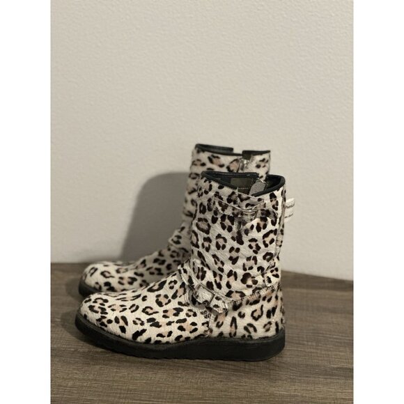 Two Thousand Never/Patrick Winget Women’s Cheetah Print Calf Hair Boots Sz 8 - Picture 1 of 15